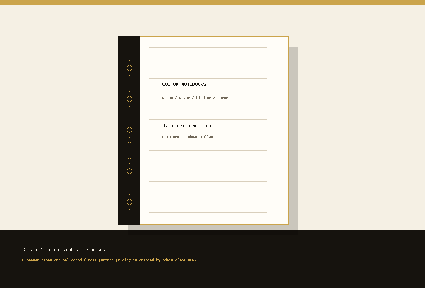 Custom Notebooks